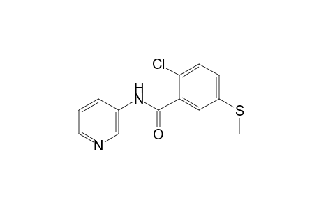 2-Chloro-5-(methylsulfanyl)-N-(3-pyridinyl)benzamide