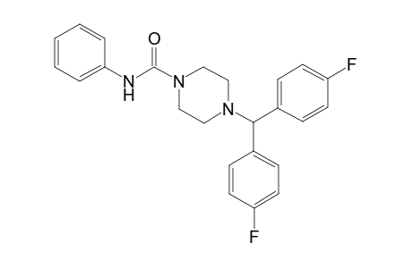 1-piperazinecarboxamide, 4-[bis(4-fluorophenyl)methyl]-N-phenyl-