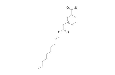 3-Carbamoyl-1-piperidineacetic acid, decyl ester