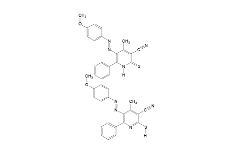 1,2-DIHYDRO-5-[(p-METHOXYPHENYL)AZO]-4-METHYL-6-PHENYL-2-THIOXONICOTINONITRILE