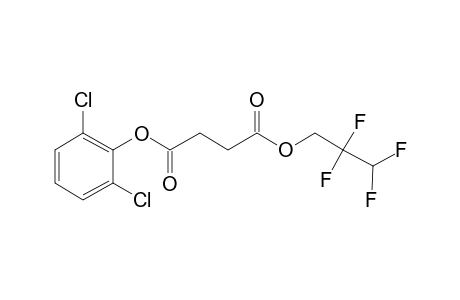 Succinic acid, 2,2,3,3-tetrafluoropropyl 2,6-dichlorophenyl ester