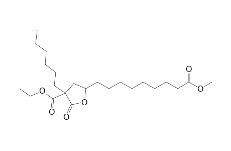 Methyl 9-(4'-hexyl-4'-ethoxycarbonyl-5'-oxotetrahydrofuran-2'-yl)nonanoate