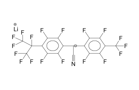 LITHIUM (4-HEPTAFLUOROISOPROPYLTETRAFLUOROPHENYL)(4'-TRIFLUOROMETHYLTETRAFLUOROPHENYL)CYANOMETHANATE