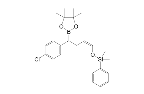 (Z)-(4-(4-Chlorophenyl)-4-(4,4,5,5-tetramethyl-1,3,2-dioxaborolan-2-yl)but-1-enyloxy)dimethyl(phenyl)silane