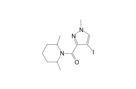 1-[(4-iodo-1-methyl-1H-pyrazol-3-yl)carbonyl]-2,6-dimethylpiperidine