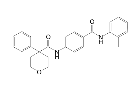 2H-pyran-4-carboxamide, tetrahydro-N-[4-[[(2-methylphenyl)amino]carbonyl]phenyl]-4-phenyl-