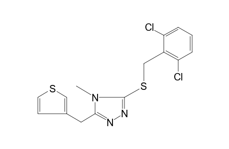 3-[(2,6-dichlorobenzyl)thio]-4-methyl-5-(3-thenyl)-4H-1,2,4-triazole