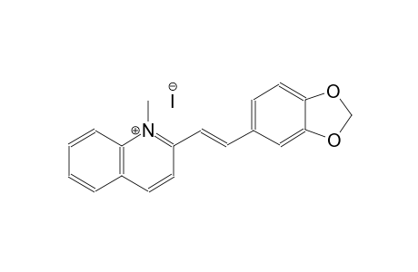 2-[(E)-2-(1,3-benzodioxol-5-yl)ethenyl]-1-methylquinolinium iodide