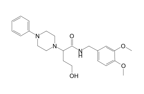 .alpha.-(4'-Phenylpiperazinyl) - .gamma.-hydroxybutanoyl-N-(3",4"-dimethoxybenzyl)amide