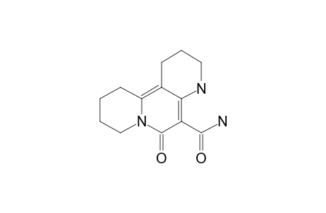 5-Carbamoyl-2,3,4,6,8,9,10,11-octahydro-6-oxo-1H-pyrido(3,2-A)quinolizine