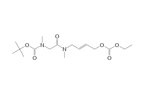 N-TERT.-BUTYLOXYCARBONYL-SARCOSYL-[N-METHYL-N-[4-ETHOXYCARBONYLOXY-(2E)-BUTEN-1-YL]]-AMIDE;MAJOR-ROTAMER