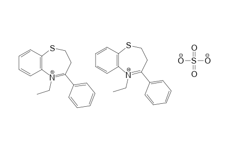 bis(2,3-dihydro-5-ethyl-4-phenyl-1,5-benzothiazepinium)sulfate