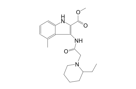 methyl 3-{[(2-ethyl-1-piperidinyl)acetyl]amino}-4-methyl-1H-indole-2-carboxylate