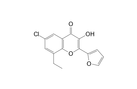 6-chloro-8-ethyl-2-(2-furyl)-3-hydroxychromone