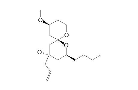 (2S,4S,6R,10S)-4-Allyl-2-butyl-10-methoxy-1,7-dioxaspiro[5.5]undecan-4-ol