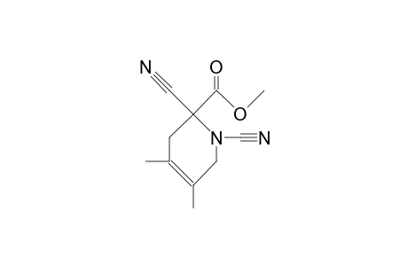 1,2-Dicyano-4,5-dimethyl-1,2,3,6-tetrahydro-pyridine-2-carboxylic acid, methyl ester