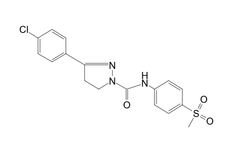 3-(p-chlorophenyl)-4'-(methylsulfonyl)-2-pyrazoline-1-carboxanilide
