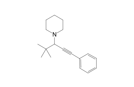 1-(4,4-Dimethyl-1-phenylpent-1-yn-3-yl)piperidine