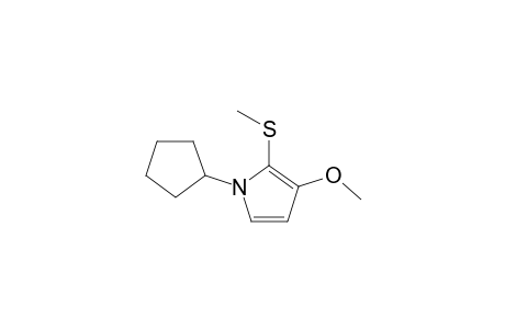 1-Cyclopentyl-3-methoxy-2-methylsulfanylpyrrole