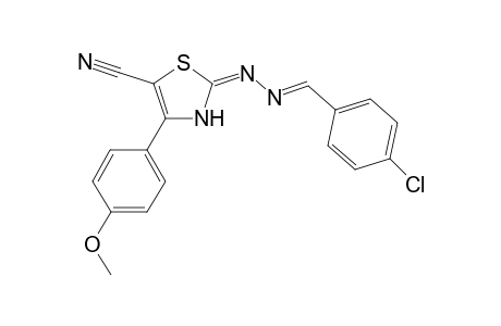 (E)-2-[(E)-4-Chlorophenylidenehydrazono]-4-(4-methoxyphenyl)-2,3-dihydrothiazole-5-carbonitrile