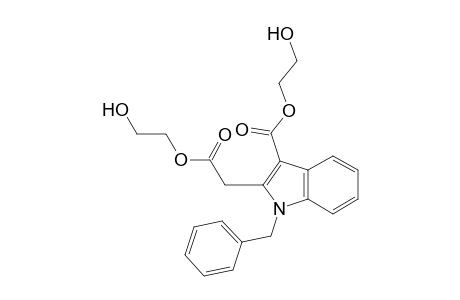 1H-Indole-2-acetic acid, 3-[(2-hydroxyethoxy)carbonyl]-1-(phenylmethyl)-, 2-hydroxyethyl ester