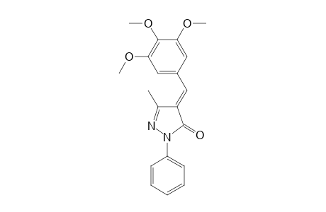 (4E)-5-methyl-2-phenyl-4-(3,4,5-trimethoxybenzylidene)-2,4-dihydro-3H-pyrazol-3-one