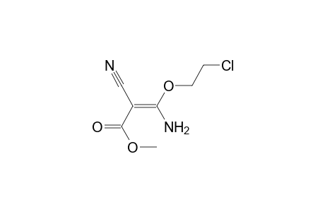 (E)-3-amino-3-(2-chloroethoxy)-2-cyano-acrylic acid methyl ester