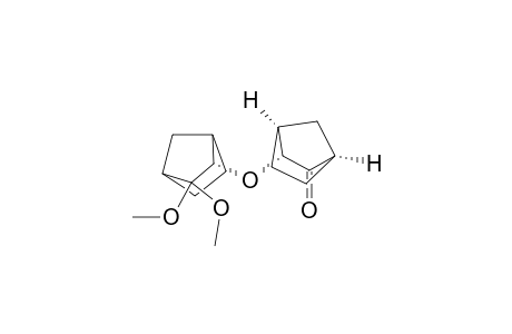 Bicyclo[2.2.1]heptan-2-one, 3-[(3,3-dimethoxybicyclo[2.2.1]hept-2-yl)oxy]-, [1.alpha.,3.alpha.(1R*,2S*,4S*),4.alpha.]-