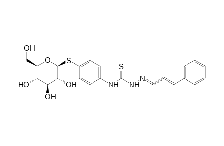 cinnamaldehyde, 4-[p-(beta-D-glucosylthio)phenyl]-3-thiosemicarbazone