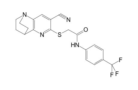Acetamide, 2-[[4-cyano-1,6-diazatricyclo[6.2.2.0(2,7)]dodeca-2(7),3,5-trien-5-yl]thio]-N-[4-(trifluoromethyl)phenyl]-