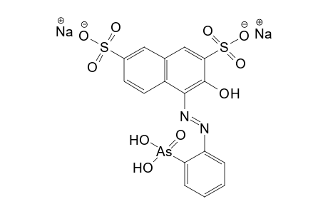 4-[(o-arsonophenyl)azo]-3-hydroxy-2,7-naphthalenedisulfonic acid, disodium salt