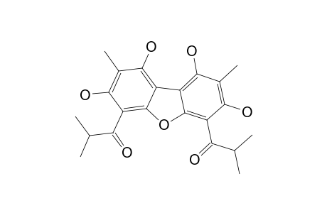 1,3,7,9-TETRAHYDROXY-2,8-DIMETHYL-4,6-DI-(2-METHYLPROPIONYL)-DIBENZOFURAN