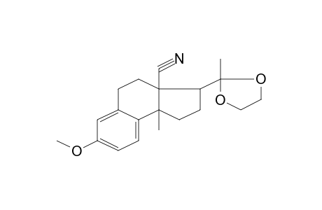 7-Methoxy-9b-methyl-3-(2-methyl-[1,3]dioxolan-2-yl)-1,2,3,4,5,9b-hexahydrocyclopenta[a]naphthalene-3a-carbonitrile