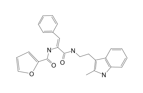 N-[(Z)-1-[2-(2-methyl-1H-indol-3-yl)ethylcarbamoyl]-2-phenyl-vinyl]-2-furamide