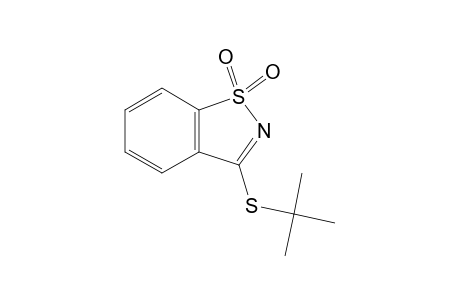 3-(tert-butylthio)-1,2-benzisothiazole, 1,1-dioxide