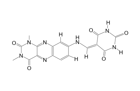 2,4,6(1H,3H,5H)-pyrimidinetrione, 5-[[(1,2,3,4-tetrahydro-1,3-dimethyl-2,4-dioxobenzo[g]pteridin-8-yl)amino]methylene]-