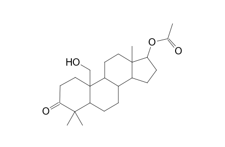 Androstan-19-ol-3-one, 17-acetoxy-4,4-dimethyl-