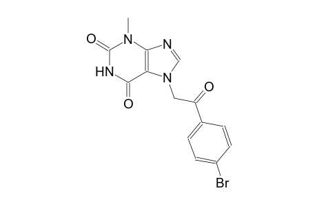 7-[2-(4-bromophenyl)-2-oxoethyl]-3-methyl-3,7-dihydro-1H-purine-2,6-dione