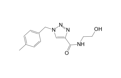 1-[(p-Methylphenyl)methyl]-1H-(1,2,3)-triazole-N-(2'-hydroxyethyl)-4-carboxamide