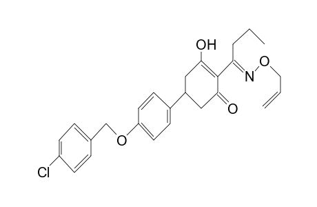 2-Cyclohexen-1-one, 5-[4-[(4-chlorophenyl)methoxy]phenyl]-3-hydroxy-2-[1-[(2-propenyloxy)imino]butyl]-