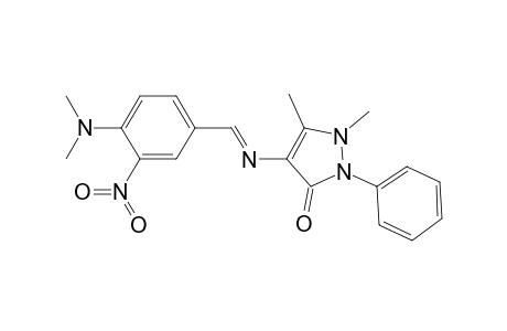 4-({(E)-[4-(dimethylamino)-3-nitrophenyl]methylidene}amino)-1,5-dimethyl-2-phenyl-1,2-dihydro-3H-pyrazol-3-one