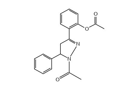 1-acetyl-3-(o-hydroxyphenyl)-5-phenyl-2-pyrazoline, acetate