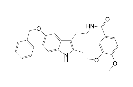 3,4-Dimethoxy-N-[2-(2-methyl-5-phenylmethoxy-1H-indol-3-yl)ethyl]benzamide