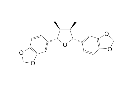 2,5-BIS-(3',4'-METHYLENEDIOXYPHENYL)-3,4-DIMETHYL-TETRAHYDROFURANE