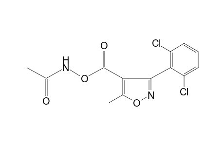 N-acetyl-O-{[-(2,6-dichlorophenyl)-5-methyl-4-isoxazolyl]carbonyl}hydroxylamine