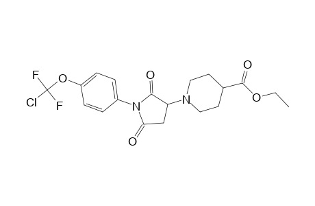 1-[1-[4-[chloro(difluoro)methoxy]phenyl]-2,5-diketo-pyrrolidin-3-yl]isonipecotic acid ethyl ester