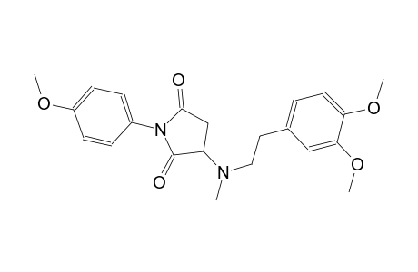 3-[[2-(3,4-dimethoxyphenyl)ethyl](methyl)amino]-1-(4-methoxyphenyl)-2,5-pyrrolidinedione