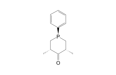1-PHENYL-3,5-DIMETHYL-4-PHOSPHORINANON,(PHE-EQU)