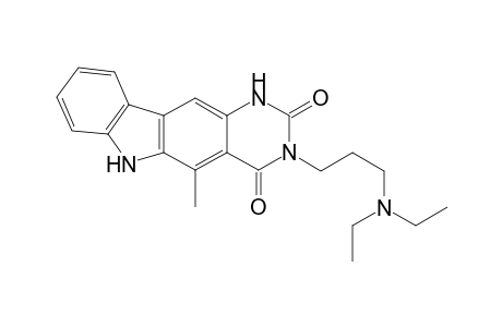 3-(3-Diethylamino)propyl-1,6-dihydro-5-methyl-2H-pyrimido[5,4-b]-carbazole-2,4(3H)-dione