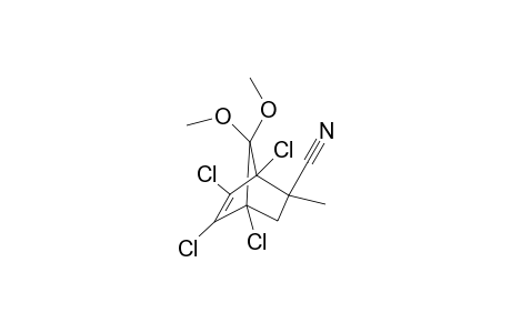 bicyclo[2.2.1]hept-5-ene-2-carbonitrile, 1,4,5,6-tetrachloro-7,7-dimethoxy-2-methyl-, endo-